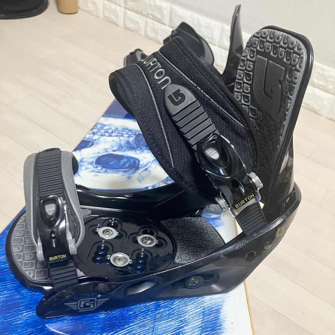 バック付/BURTON TWINバートンスノーボード154cm/バインディングM