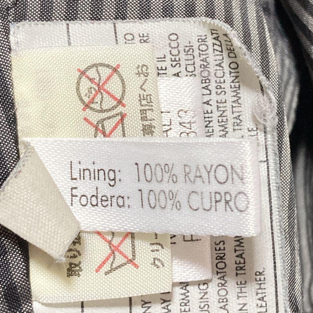 【極美品】Salvatore Ferragamo レザージャケット 本革 羊 黒