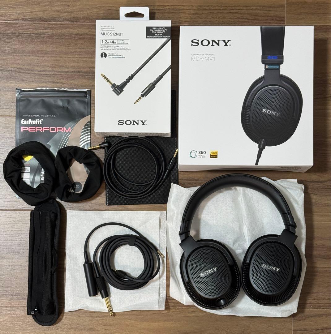 【お得セット】SONY MDR-MV1、バランスケーブル、イヤーパッドカバー