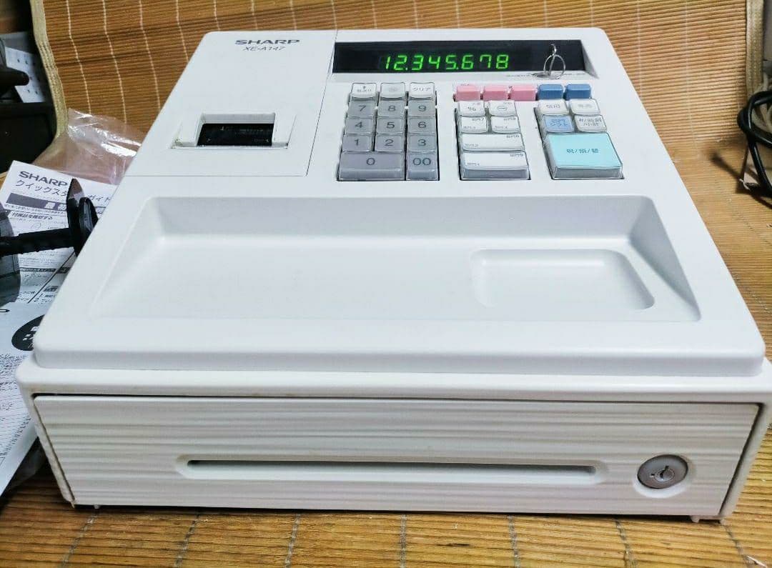 シャープレジスター　XE-A147　PC連携売上管理フル設定無料　844812