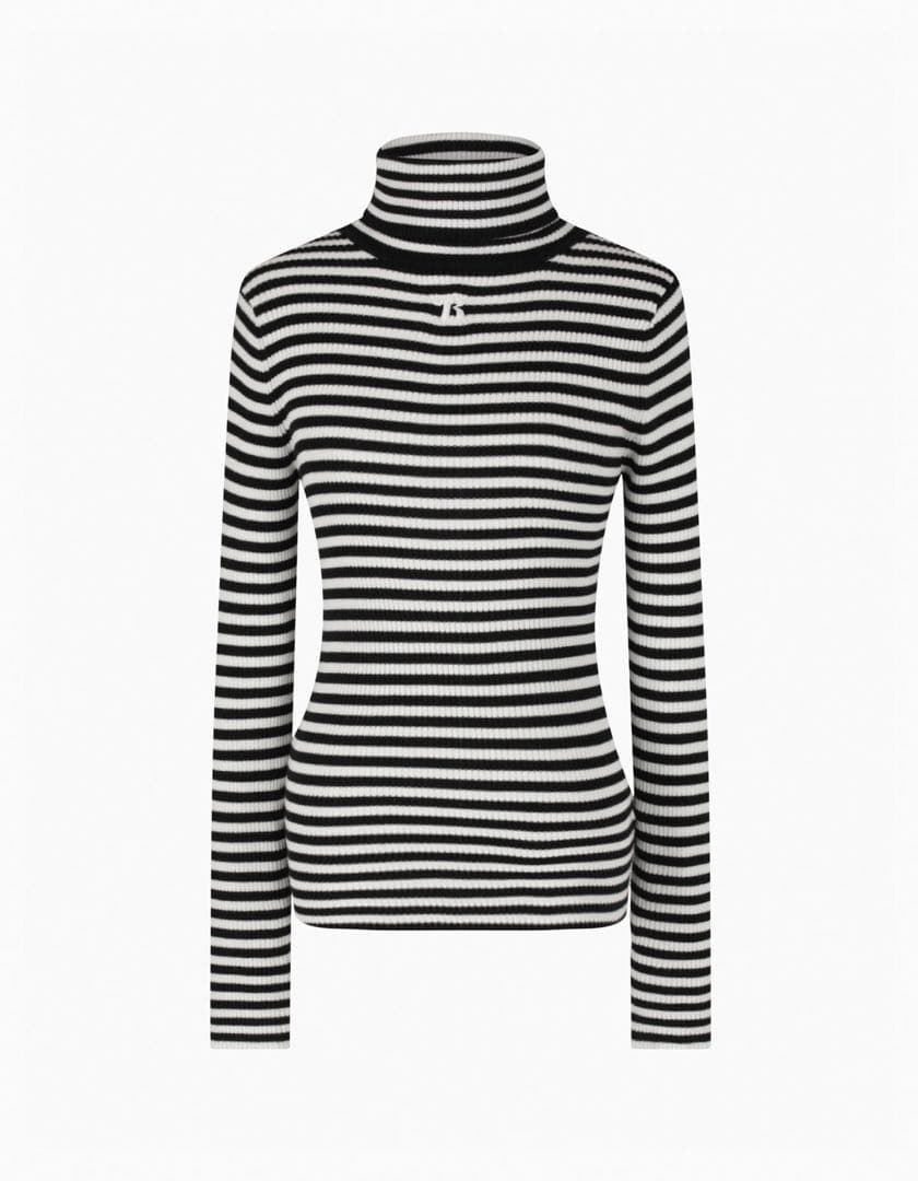 トップス Bibiy. B. TURTLE KNIT BLACK