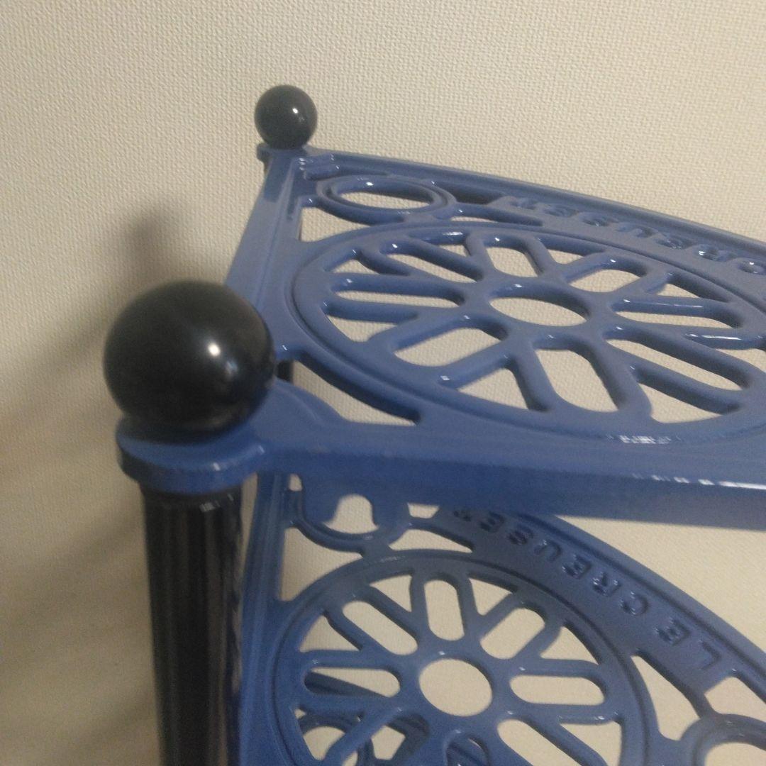 77000円の品　廃盤品　ル・クルーゼポットスタンド ブルー