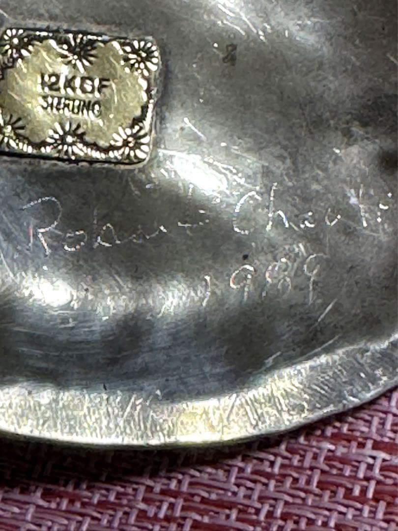 ナホバ•ネイティブアメリカン12KGFバックル•ベアクロウ•ターコイズ•赤珊瑚