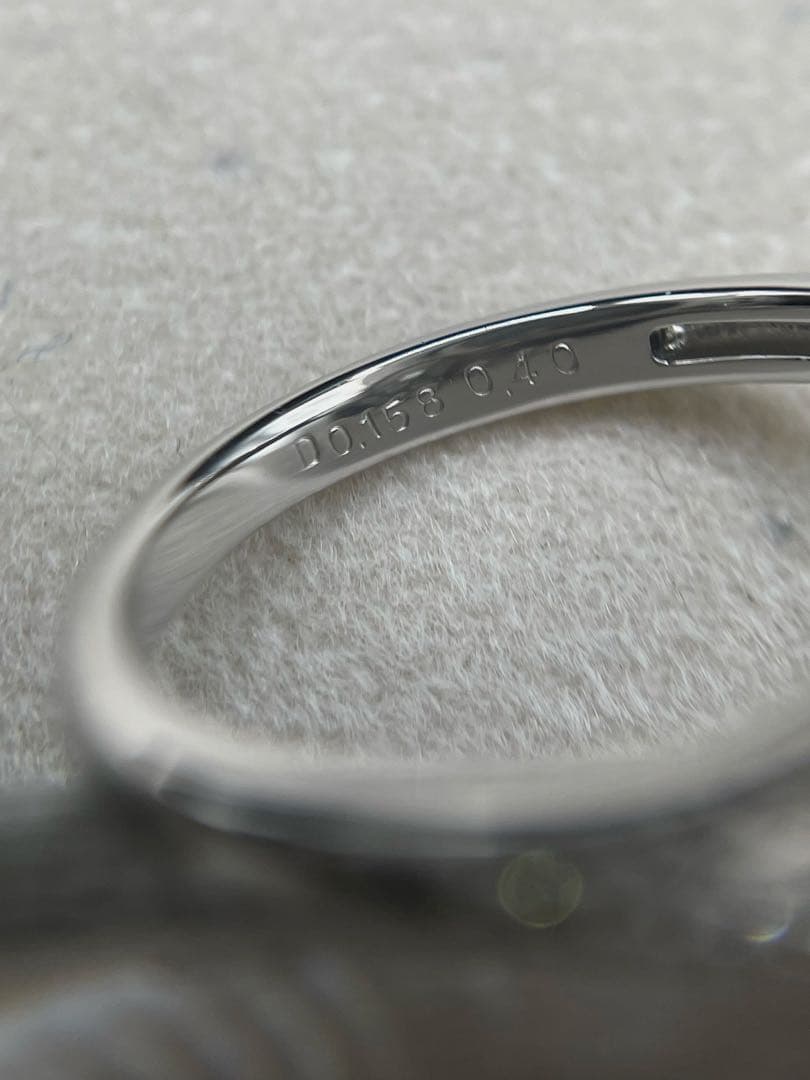 専用JL204★高級 アレキサンドライト0.4ct ダイヤ pt リング ソ付