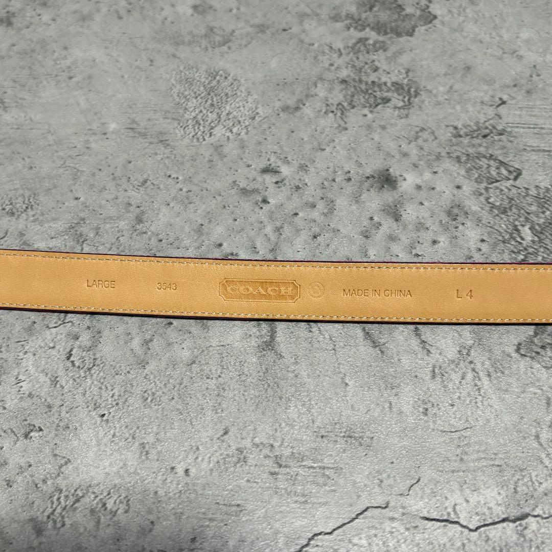 希少✨️Coach Signature Leather Belt in Pink