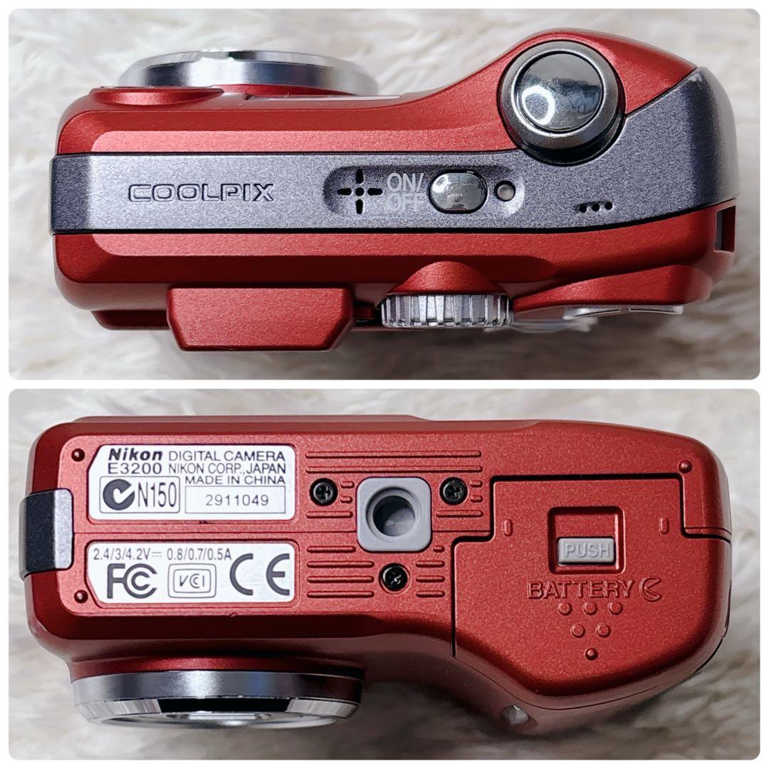 【美品】 Nikon COOLPIX 3200 オールドデジカメ 乾電池式レトロ