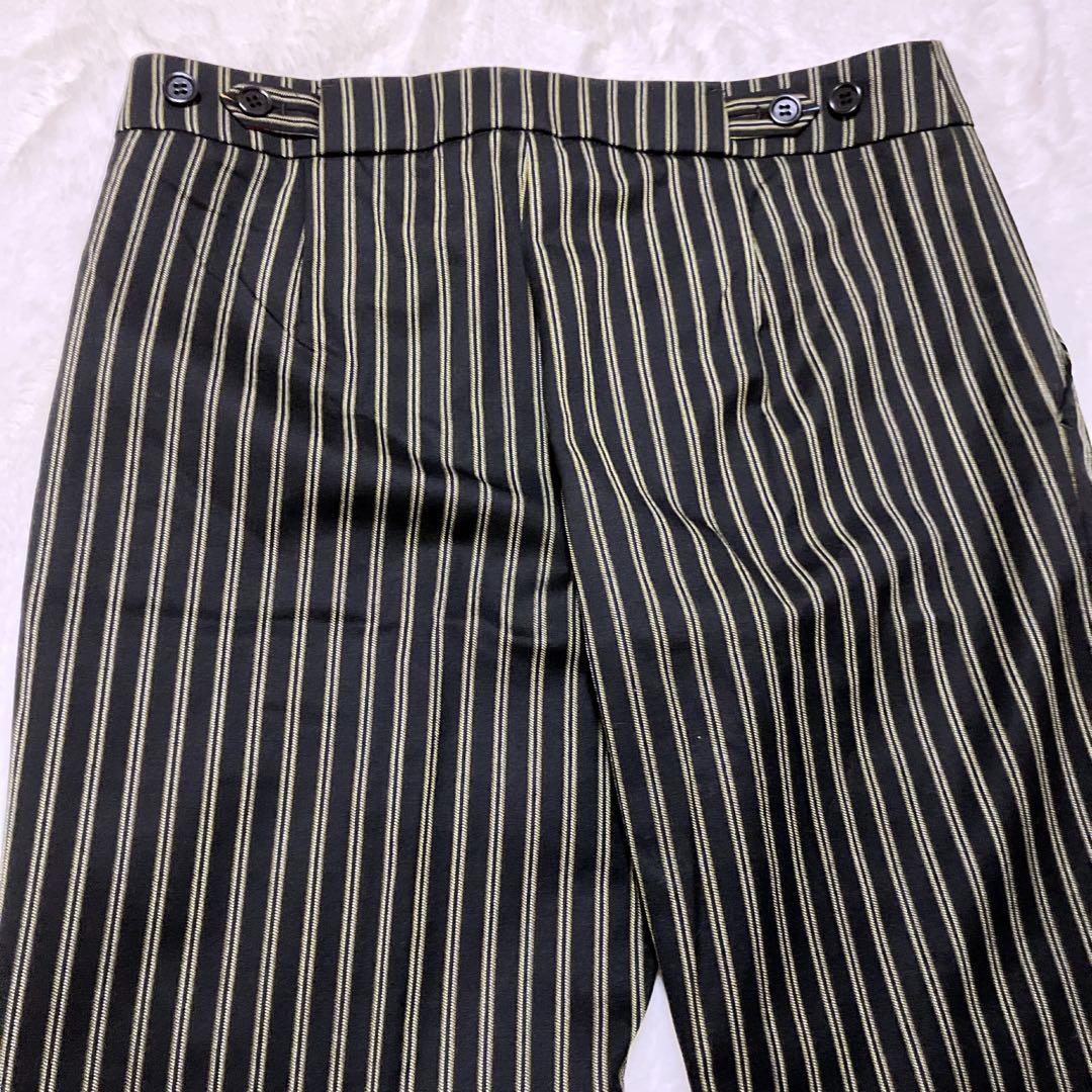 美品 ポールスミス セットアップ パンツ スーツ ストライプ/ブラックイエロー