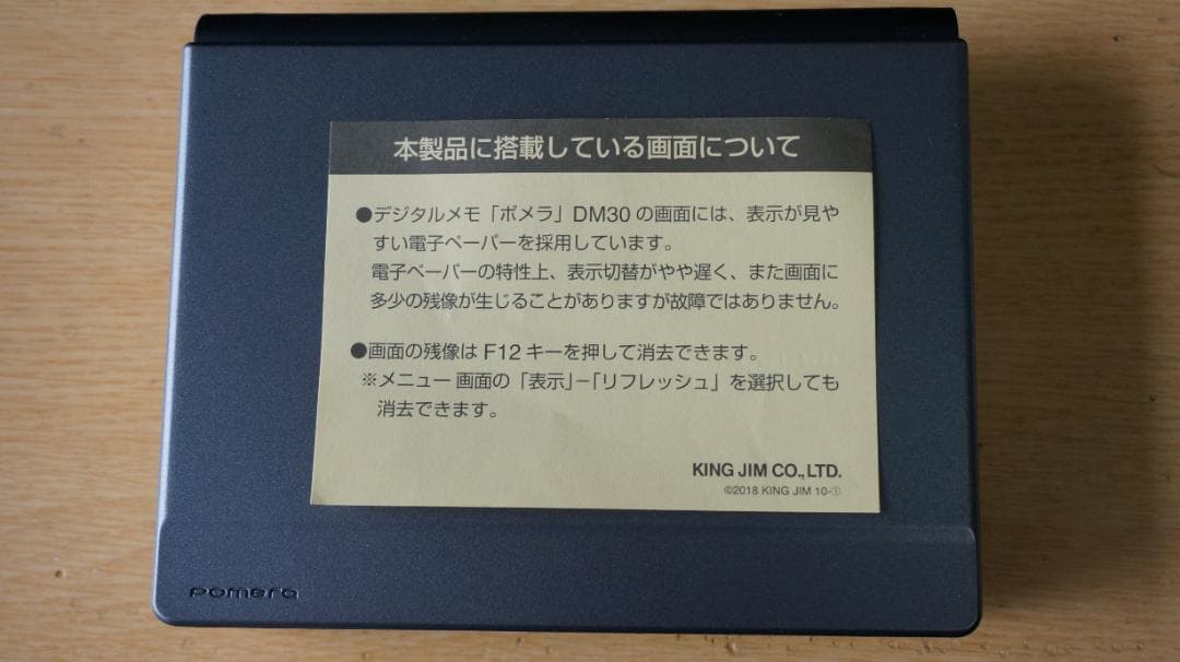 KING JIM デジタルメモ DM30 本体と取扱説明書