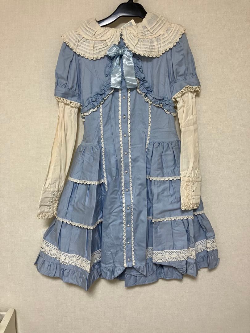 CHOCOCHIP COOKIE 水色 ゴスロリドレス フリル レース