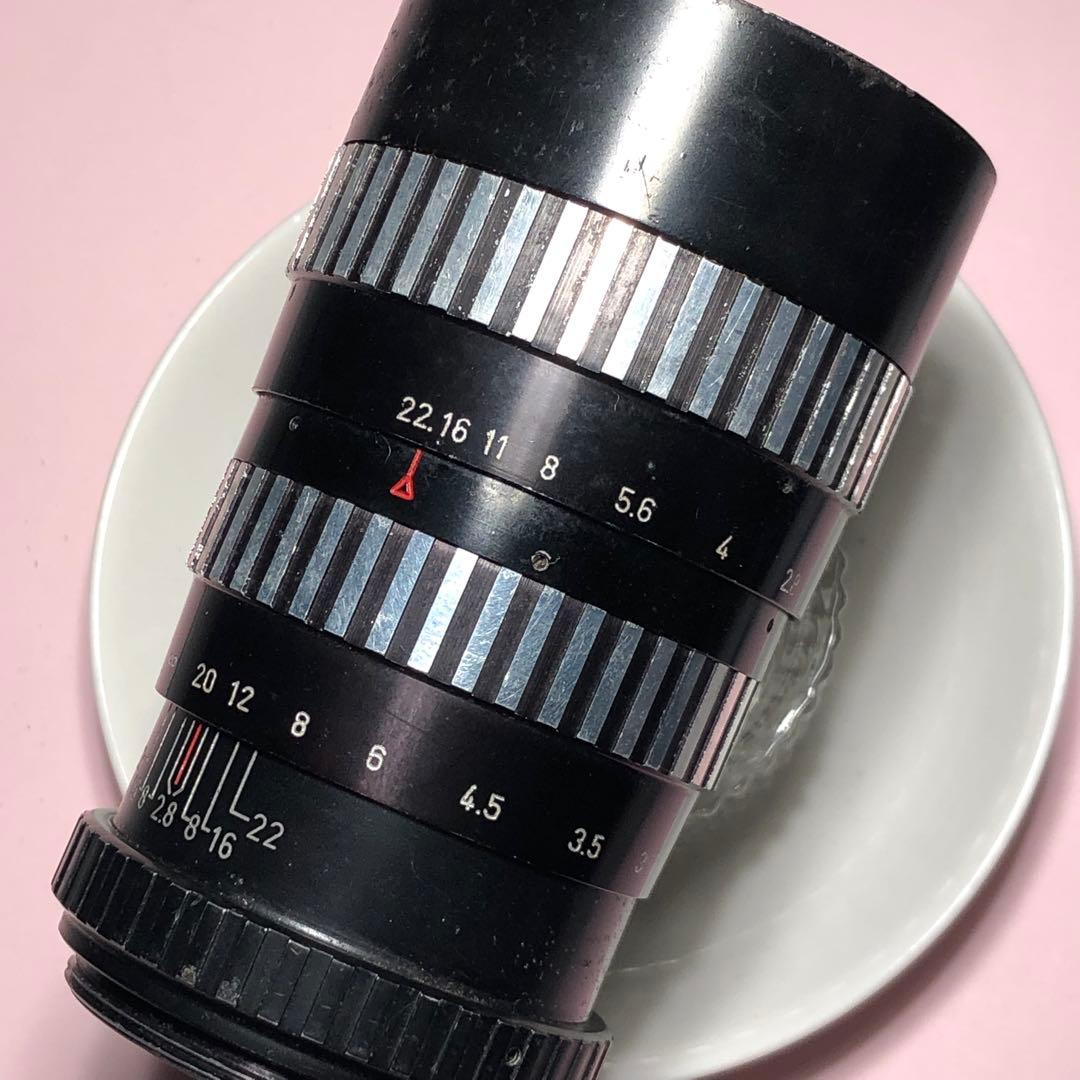 ゼブラ柄　REVUE 135mm f2.8 m42マウント