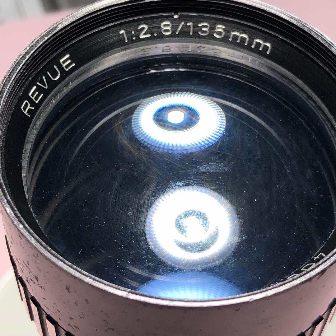 ゼブラ柄　REVUE 135mm f2.8 m42マウント
