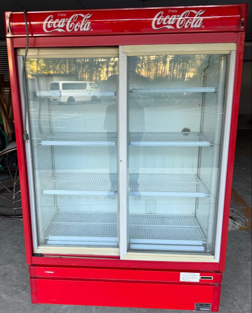 Coca-Cola 冷蔵庫 2ドア ガラス扉　動作確認済