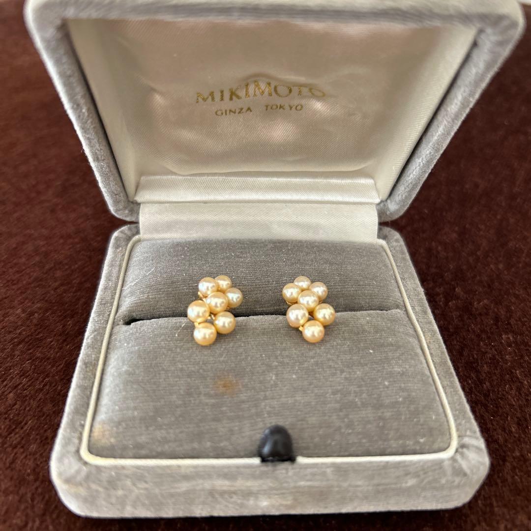 ミキモトのパールピアス