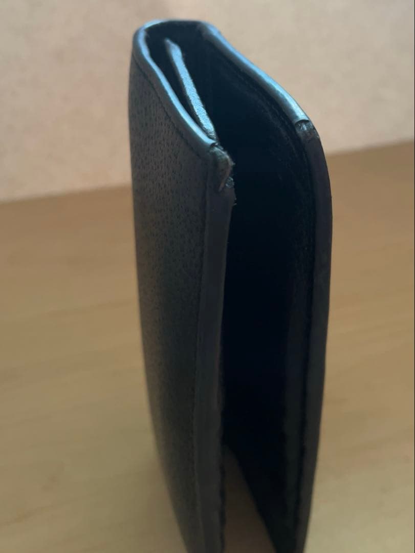 【正規品】GUCCI ブラックレザー 長財布 GGロゴ