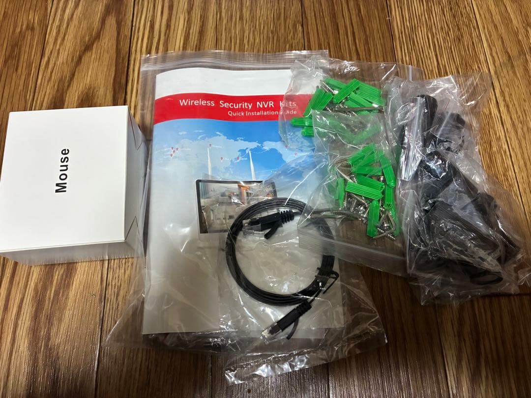 ANRAN 15インチモニター無線WiFi防犯カメラキット 4台セット