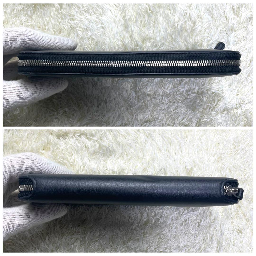 バレンシアガ 長財布 ラウンドファスナー エブリデイ レザー ブラック