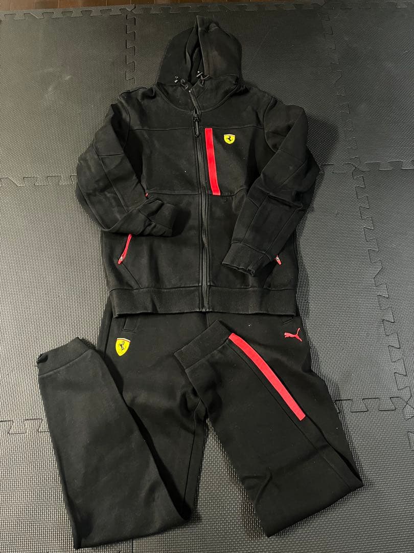 Puma Ferrari ジャージ上下セット S 黒