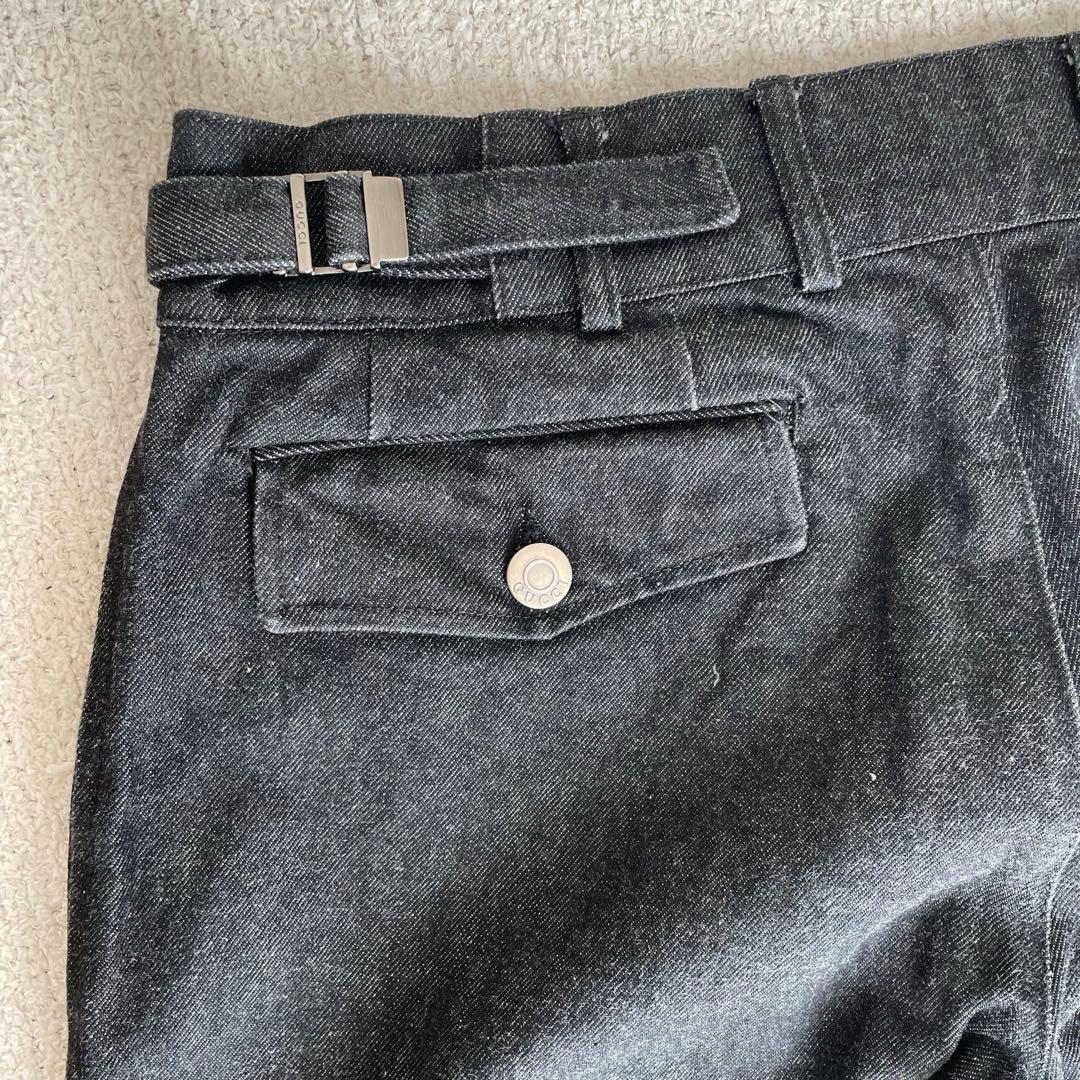 【専用】GUCCI デニムパンツ　ブラック　ストレート