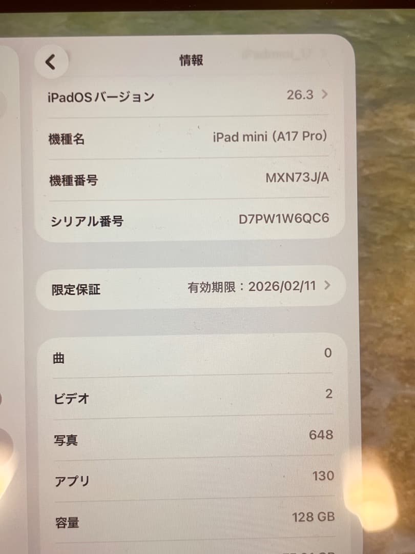 iPad mini A17 pro ブルー 本体 + MePadKey