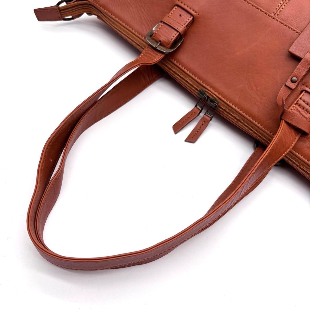 ✨美品✨マザーハウス　ビジネスバッグ　2way　レザー　A4可　バインダー付き