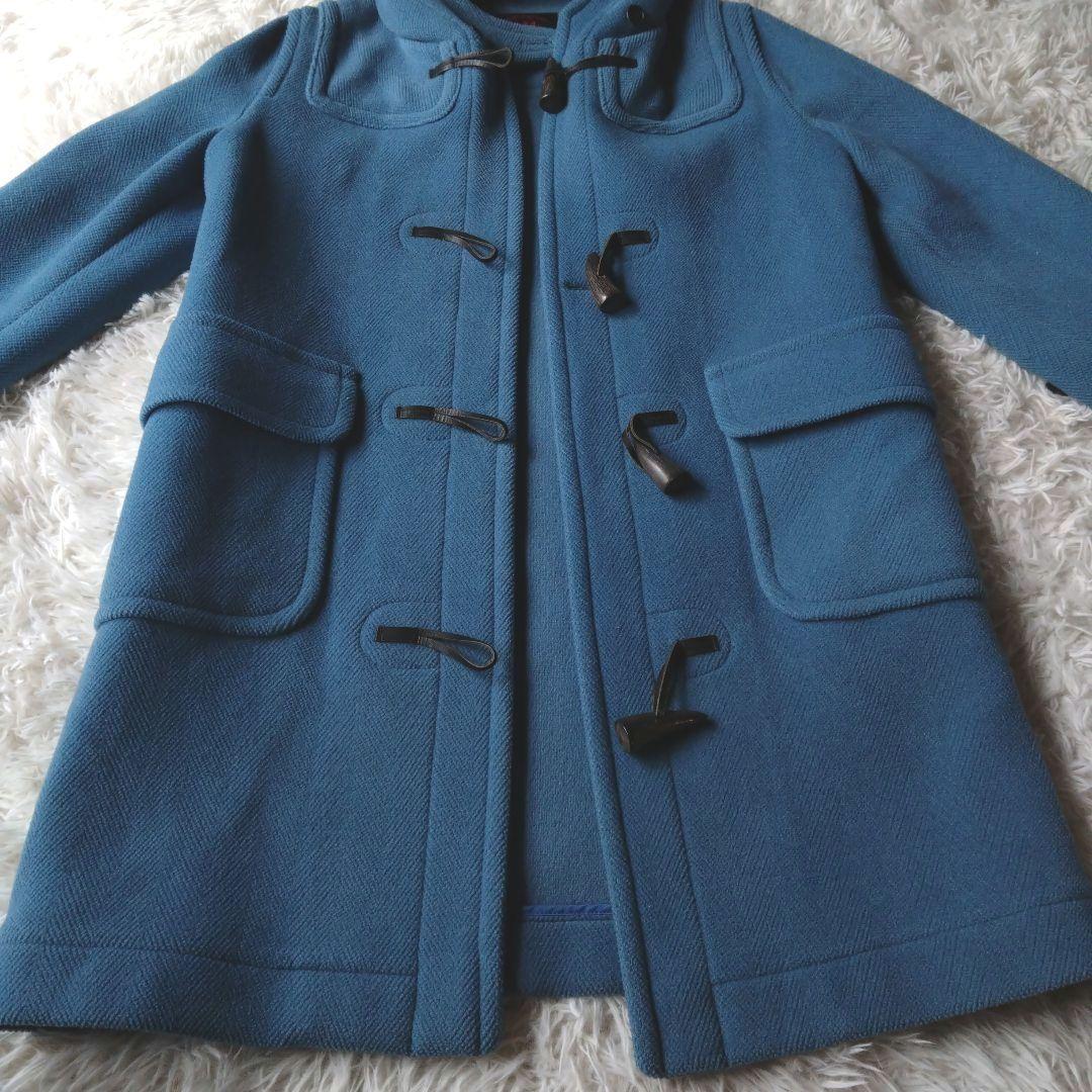 【希少】オールドイングランド ダッフルコート ヘリンボーン ロング丈 ブルー