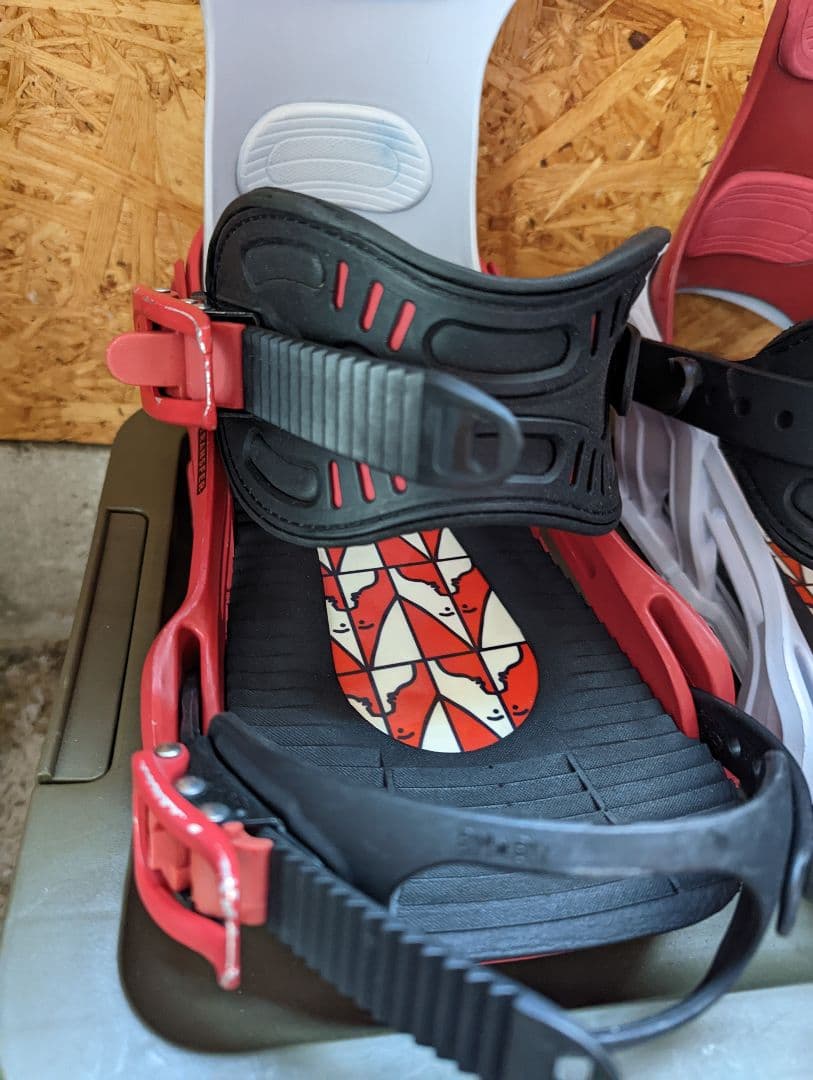 bentl トランスファー ビンディング 赤/白 M