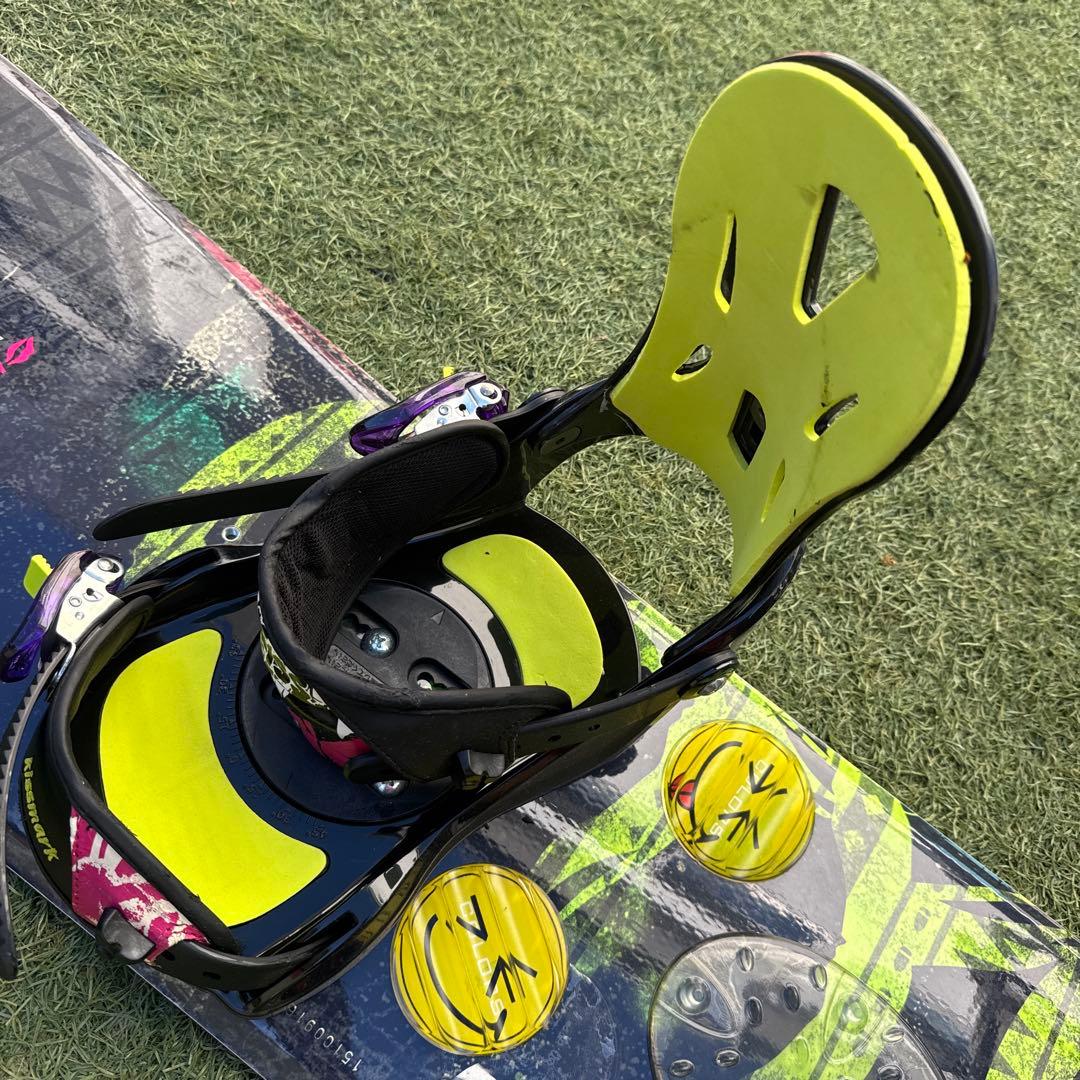 キスマークCITYCORAL 151 スノーボードセット RIDEバインディング