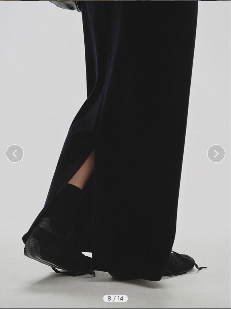 todayful ペンシルベロアスカート