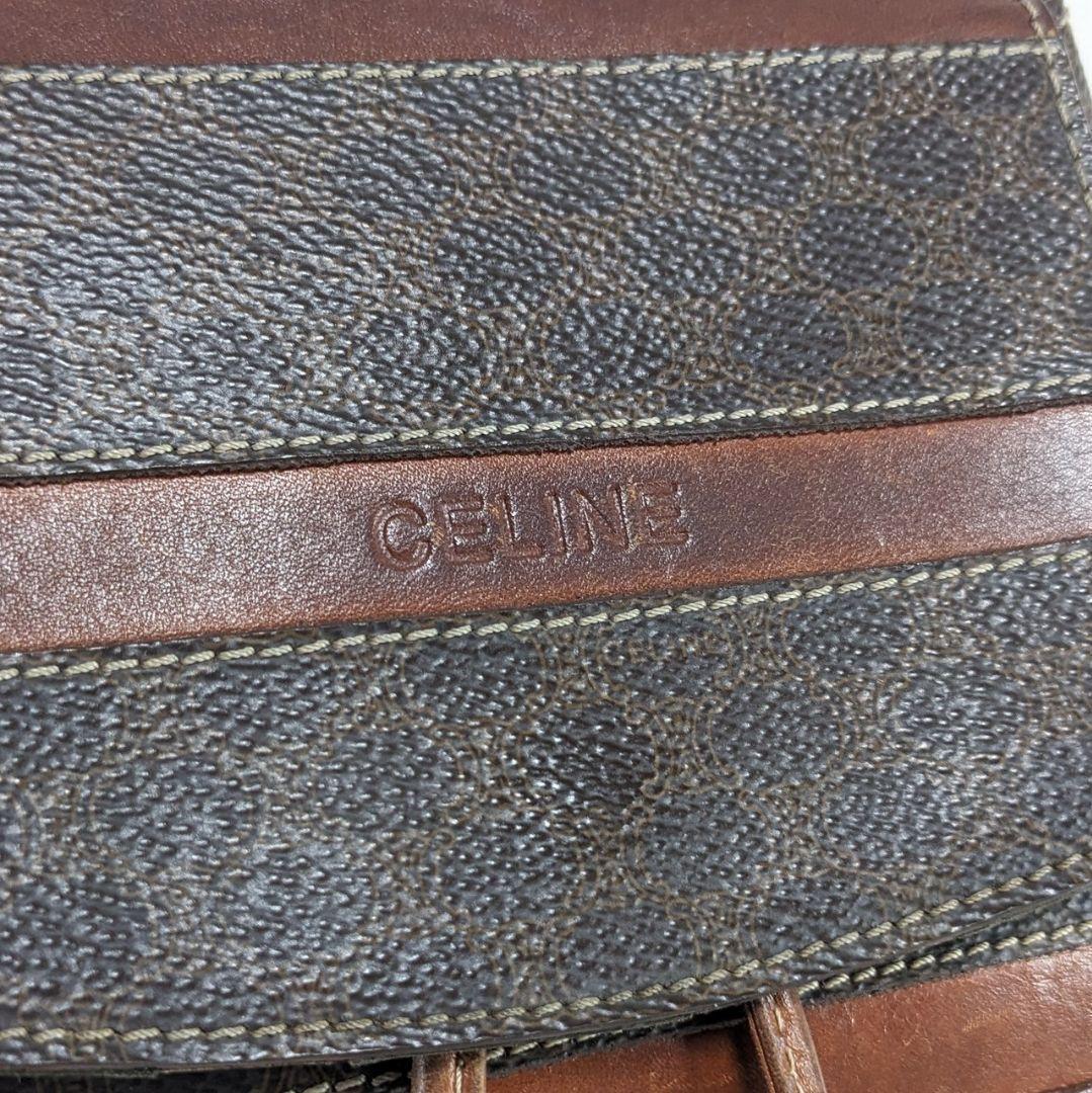 美品　セリーヌ　バックパック　リュック　マカダム　トリオンフ　ライン　PVC