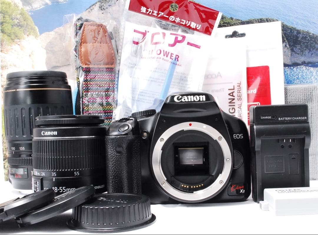✨Canon KISS X2 ✨ダブルレンズセット✨届いてすぐ使える❤️