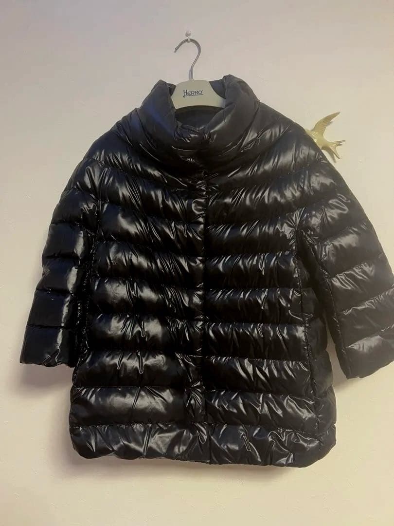 【お値下げ中】HERNO ブラック超軽量ダウンジャケット