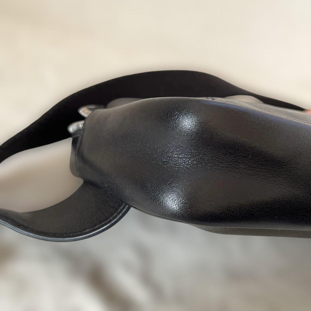 未使用☆vintage coach old waist pouch Black