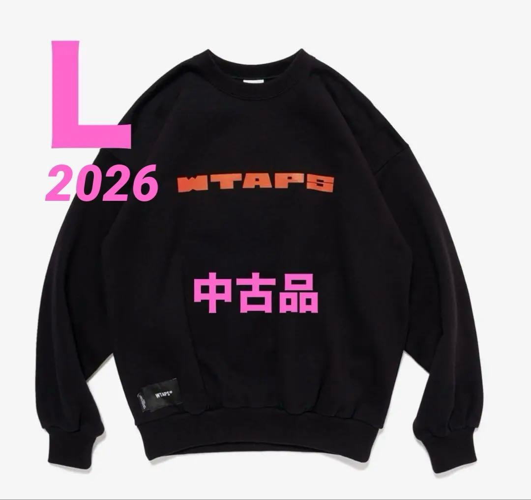 WTAPS BRICK SWEATER COTTON 中古品　ブラック　Ｌ