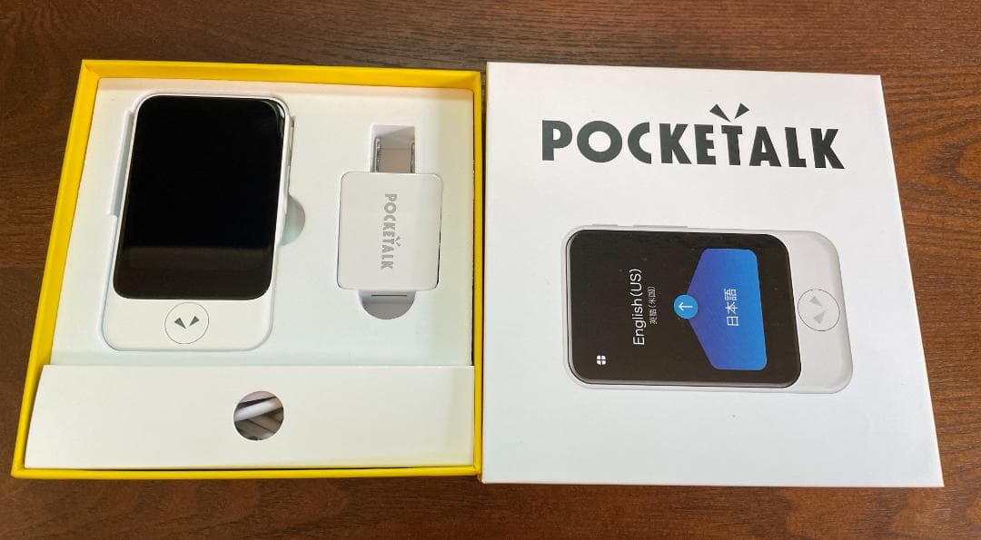 POCKETALK S ポケトーク 翻訳機 グローバル通信（2年） ホワイト