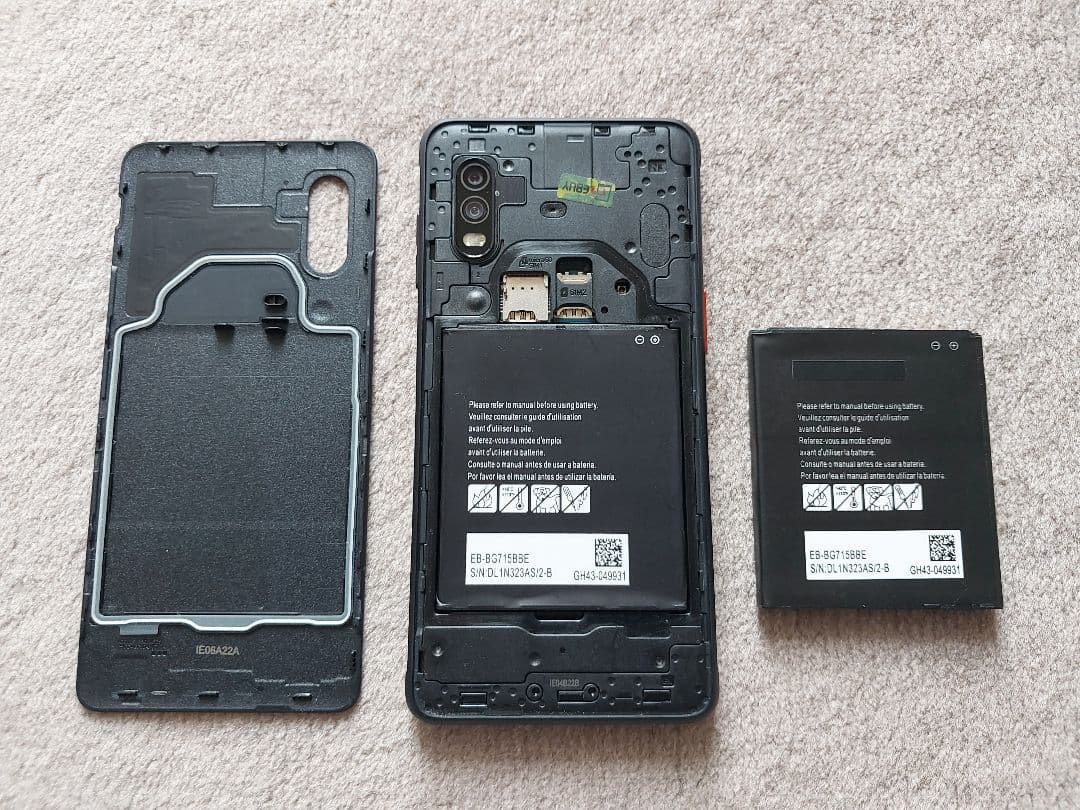 SAMSUNG Galaxy XCover Pro 中古美品 予備バッテリー付