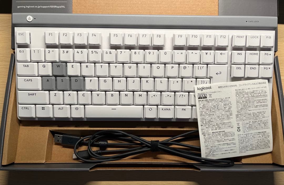 キーボード Logicool G515 RAPID TKL White