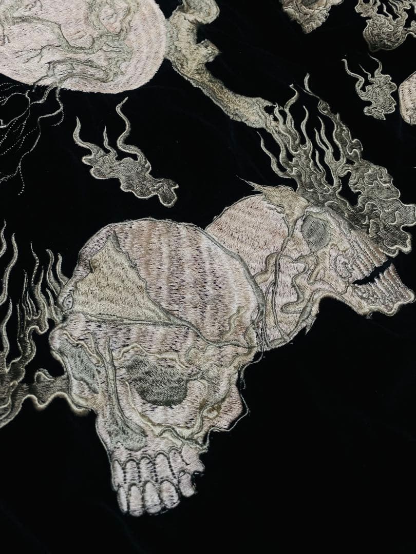 Back Street Crawler 日本　限定　スカジャン スカル　別珍