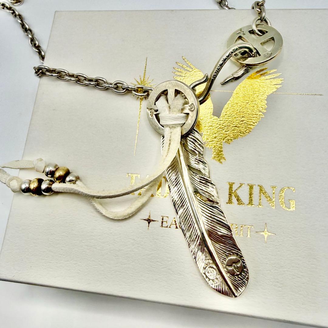 美品　タディ&キング　 SVフェザーGPウルフLL ホイール、ネックレスセット