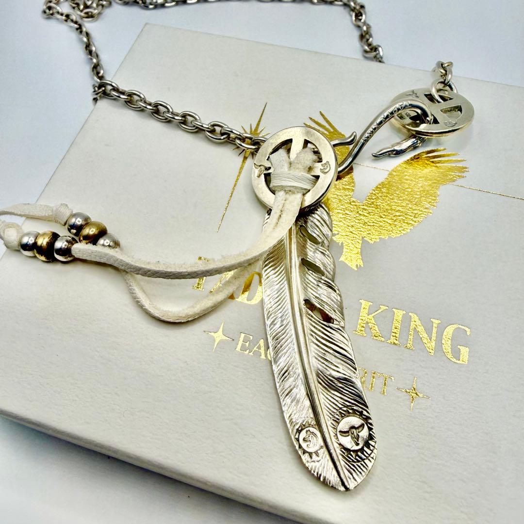 美品　タディ&キング　 SVフェザーGPウルフLL ホイール、ネックレスセット