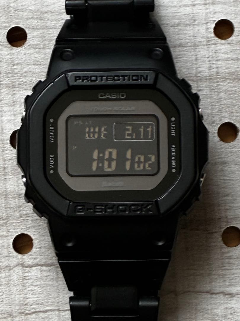 【美品】G-SHOCK gw-b5600bc カスタム社外軽量コンポジットベルト