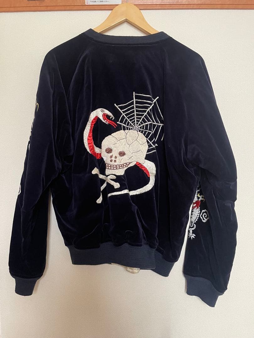 希望値下げ受付けます希少WAREHOUSE 別珍スカジャン髑髏・鷹サイズ38