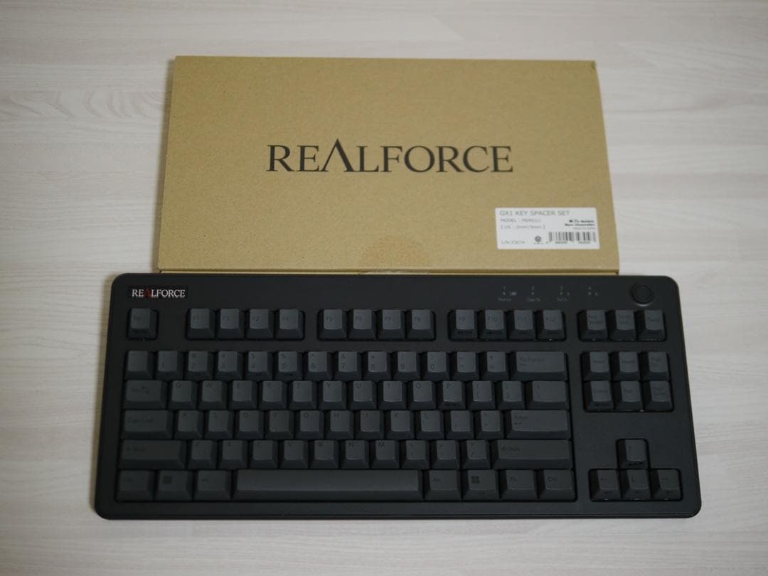 REALFORCE R3HD13 30g 英語配列 キースペーサー付き