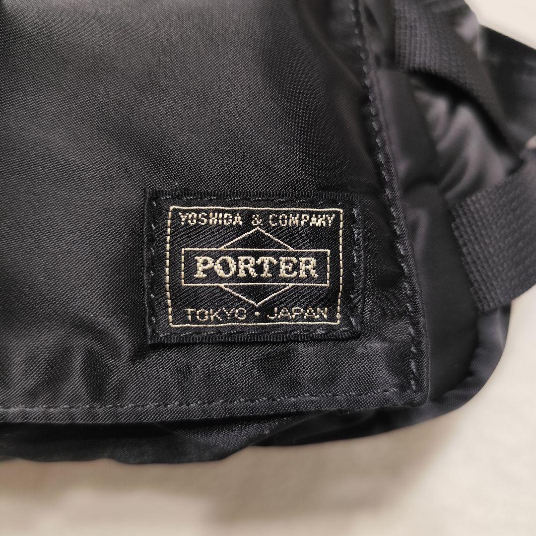 極美品 PORTER タンカー ボディバッグ ウエストバッグ ヒップバッグ 黒