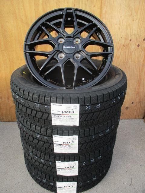 ばばちゃんナット付き　ブリヂストン☆VRX3☆155/65R14☆軽自動車