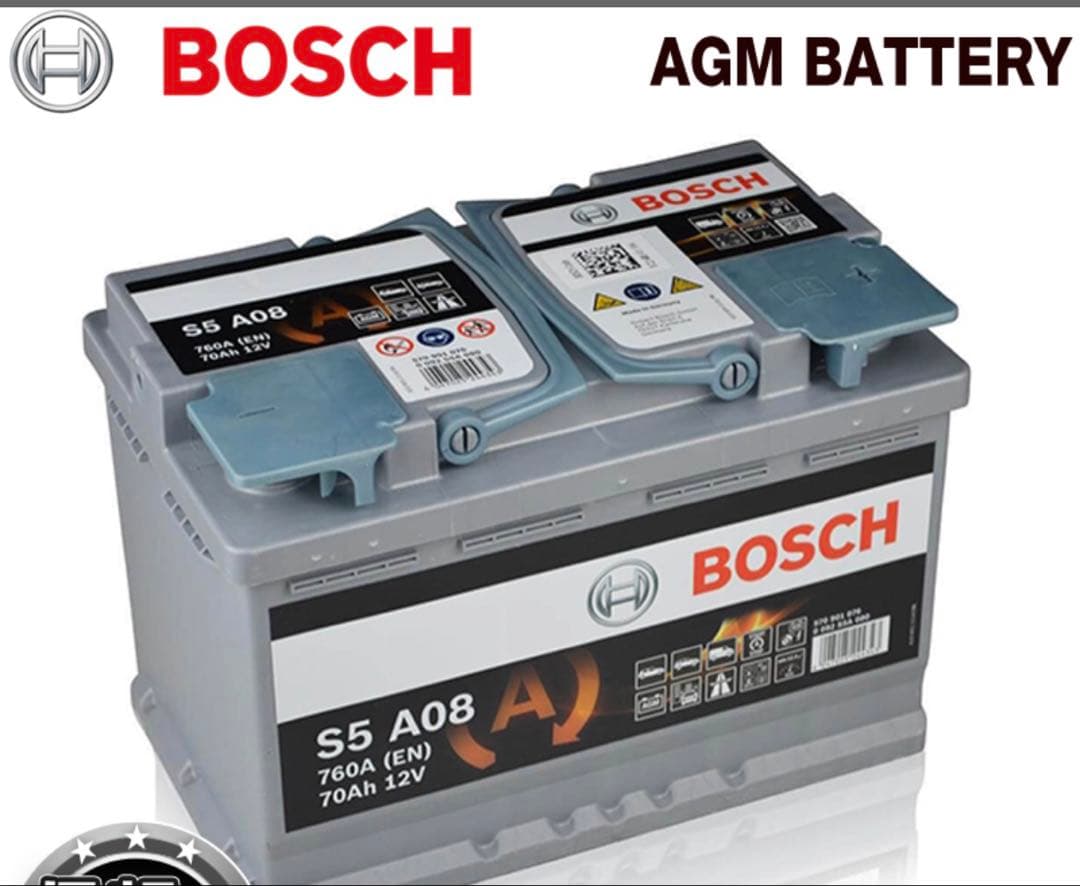 BOSCH AGMバッテリー S5 A08 12V 70Ah