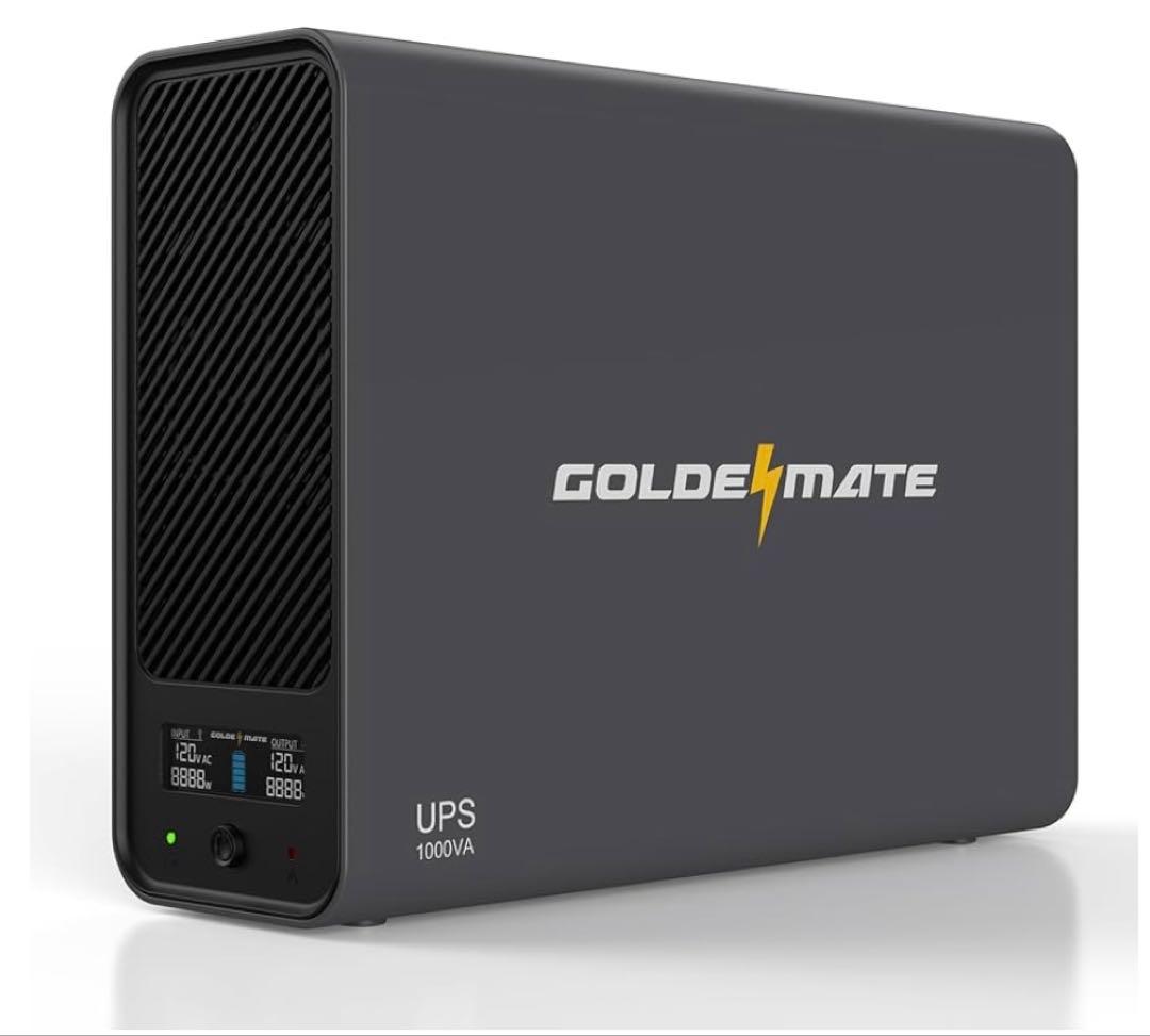 GOLDENMATE 無停電電源装置 UPS 1000VA Pro/800W