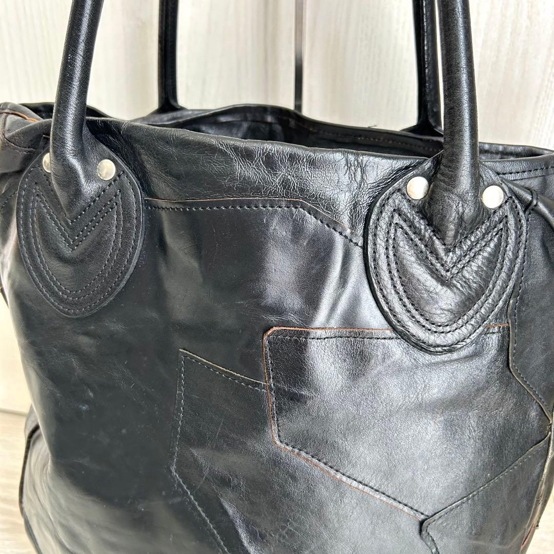 【希少】ザ リアルマッコイズ ジョーマッコイ レザートートバッグ パッチワーク