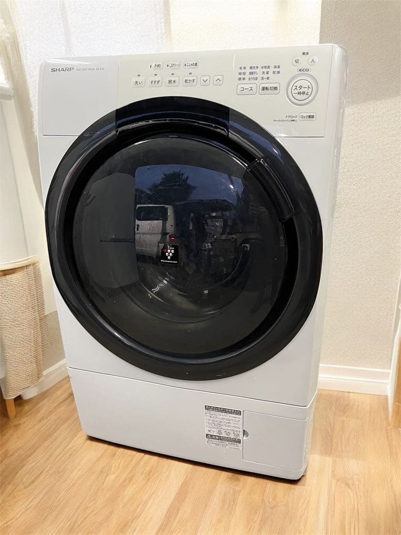 SHARP ドラム式洗濯乾燥機 ES-S7G-WL 2022年製 左開き