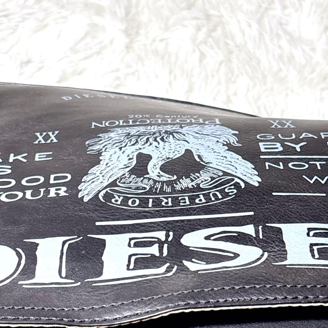 DIESEL ディーゼル　ブレイブマン　レザー　ショルダーバック　A4 ブラック