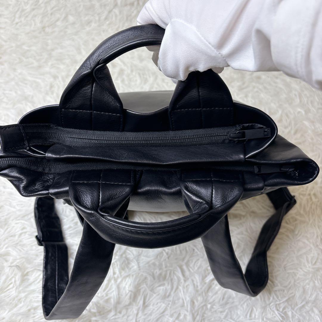 美品✨CAMPER カンペール Globo レザー リュック バックパック 黒